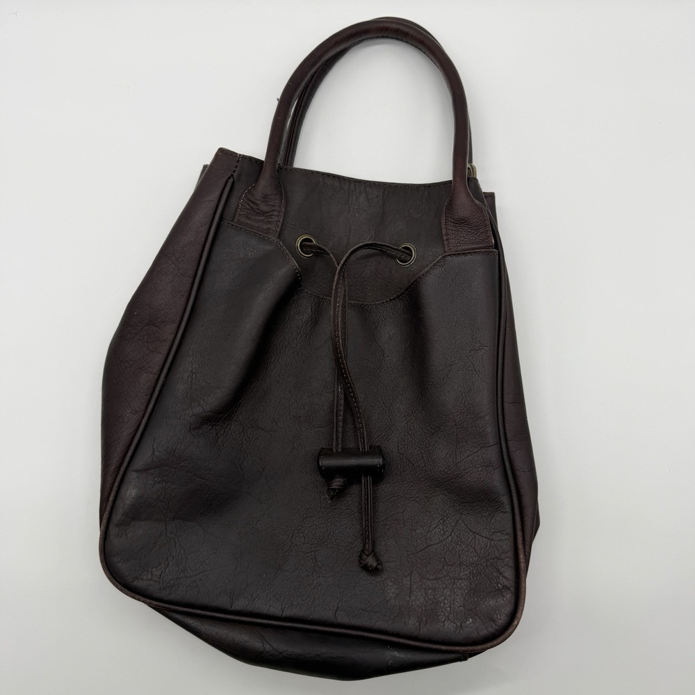 VTG Boulder‎ Ridge Leather Shoulder Bag Full Grain Cowhide Brown Purse